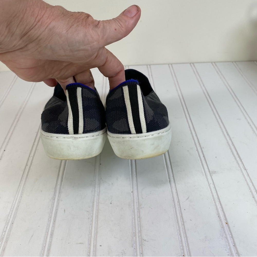 Rothy’s black & gray camo knit slip on sneakers - Picture 6 of 8